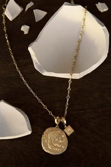 Azlee Diamond Of The Stars Leo Large Coin Charm | Thumbnail 3 Azlee Diamond Of The Stars Leo Large Coin Charm | Thumbnail 3