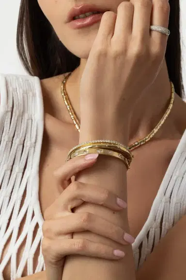 KWIAT Diamond Orbit Bangle Bracelet | Thumbnail 2 KWIAT Diamond Orbit Bangle Bracelet | Thumbnail 2