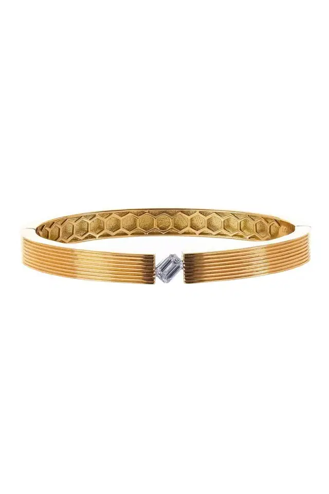 LORAIDA Diamond Orbit Bangle Bracelet
