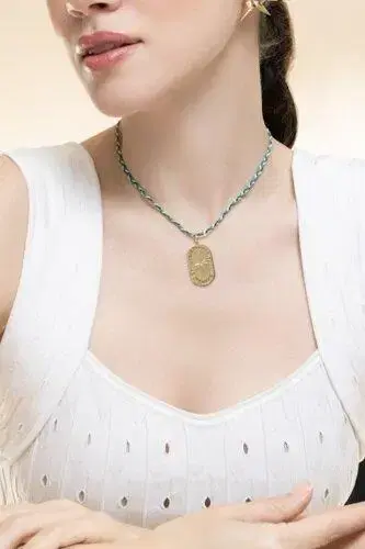 CAROL KAUFFMANN Diamond Oval Je T'adore Pendant | Thumbnail 2 CAROL KAUFFMANN Diamond Oval Je T'adore Pendant | Thumbnail 2