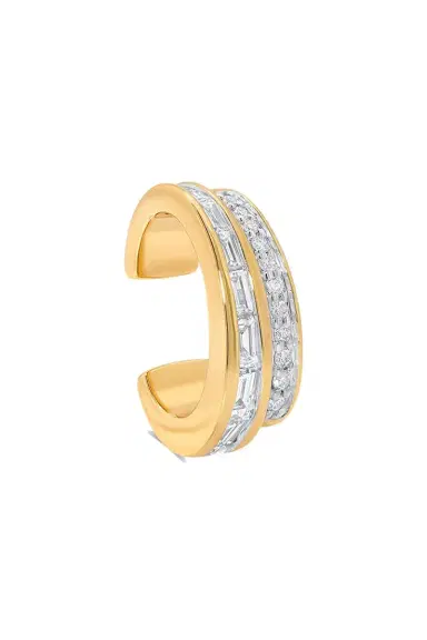 SARA WEINSTOCK Diamond Papua Two Row Ear Cuff | Thumbnail 1