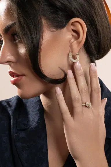 Engelbert 1920 Diamond Pave Big Aurea Spira Creoles Earrings | Thumbnail 4 Engelbert 1920 Diamond Pave Big Aurea Spira Creoles Earrings | Thumbnail 4