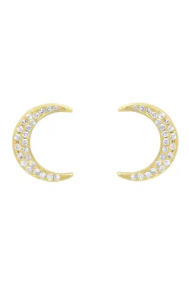 Jennifer Meyer Diamond Pave Mini Carson Stud Earrings | Thumbnail 1