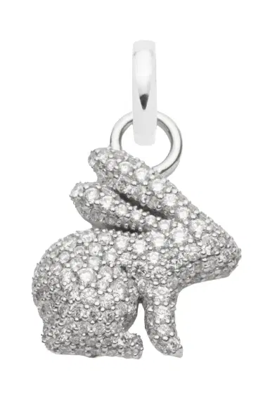 Foundrae Diamond Pavé Snow Diamond Bunny Pendant | Thumbnail 1 Foundrae Diamond Pavé Snow Diamond Bunny Pendant | Thumbnail 1
