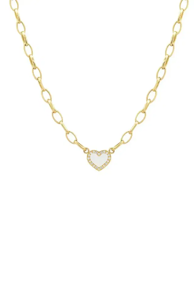 Jennifer Meyer Diamond Pearl Small Edith Necklace