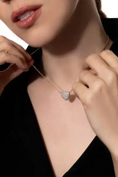 Vhernier Diamond Pendant Necklace | Thumbnail 4