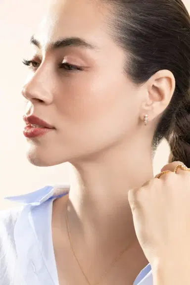 Sophie Bille Brahe Diamond Petite Boucle Earrings | Thumbnail 2 Sophie Bille Brahe Diamond Petite Boucle Earrings | Thumbnail 2