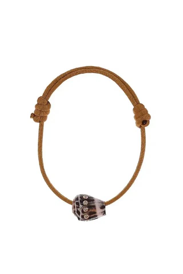 DEZSO BY SARA BELTRAN Diamond Petite Conus Shell Bracelet