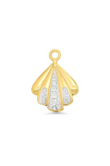 SARA WEINSTOCK Diamond Petite Sea Shell Charm | Thumbnail 1