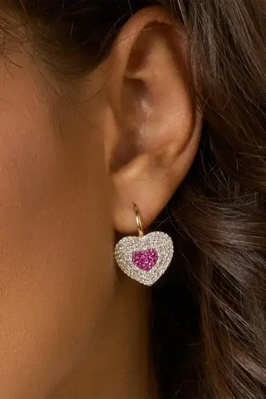 PHILLIPS HOUSE Diamond Pink Sapphire Infinity Heartbeat Leverback | Thumbnail 2 PHILLIPS HOUSE Diamond Pink Sapphire Infinity Heartbeat Leverback | Thumbnail 2