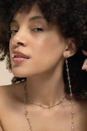 Coomi Diamond Pink Tourmaline Drop Earrings | Thumbnail 3 Coomi Diamond Pink Tourmaline Drop Earrings | Thumbnail 3