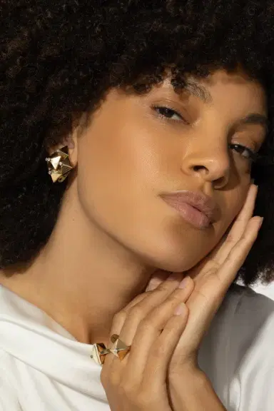 ALETTO BROTHERS Diamond Piramide Doppia Earrings | Thumbnail 4