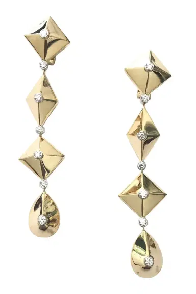 ALETTO BROTHERS Diamond Piramide Linea Earrings | Thumbnail 1 ALETTO BROTHERS Diamond Piramide Linea Earrings | Thumbnail 1