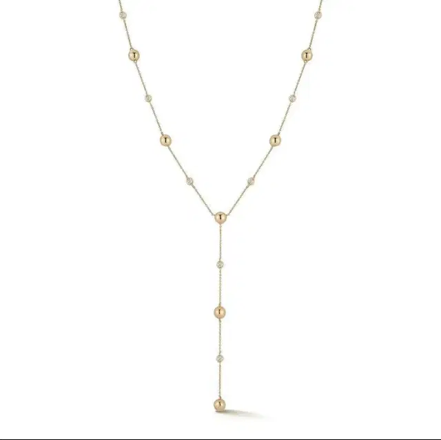 DANA REBECCA DESIGNS Diamond Poppy Rae Pebble Lariat Necklace