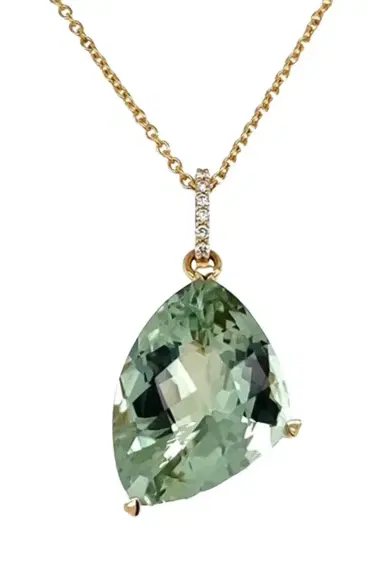 LISA NIK Diamond Quartz Gruen Necklace | Thumbnail 1