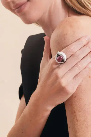 ANDREOLI Diamond Ruby Kogolong Ring | Thumbnail 5