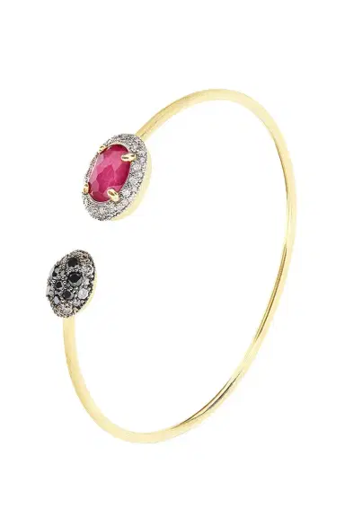 NANIS Diamond Ruby Reverse Bangle Bracelet | Thumbnail 5 NANIS Diamond Ruby Reverse Bangle Bracelet | Thumbnail 5