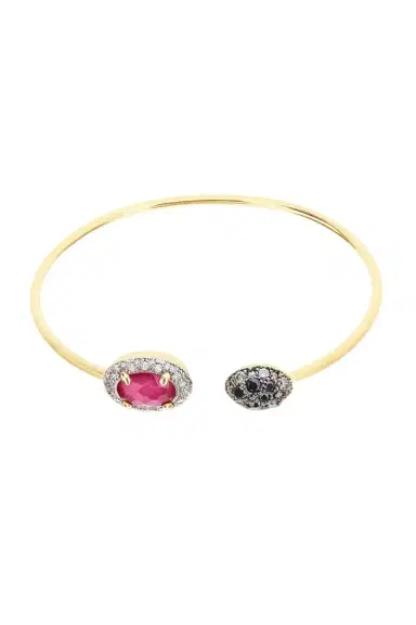 NANIS Diamond Ruby Reverse Bangle Bracelet | Thumbnail 1 NANIS Diamond Ruby Reverse Bangle Bracelet | Thumbnail 1