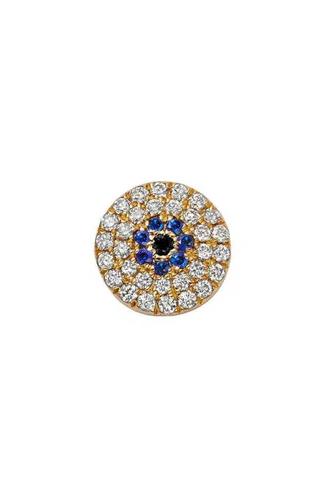 LOQUET Diamond Sapphire Evil Eye Charm