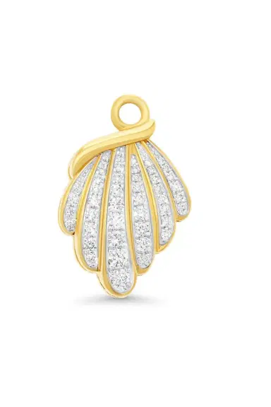 SARA WEINSTOCK Diamond Sea Shell Charm | Thumbnail 1
