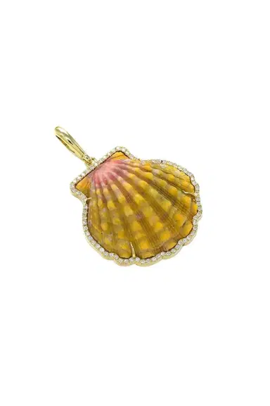 Jenna Blake Diamond Shell Pendant | Thumbnail 1