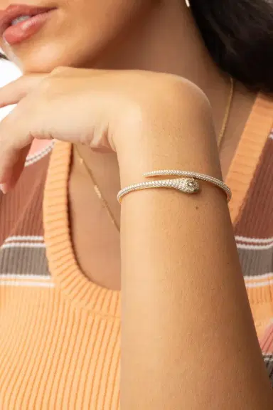 Anita Ko Diamond Snake Coil Bracelet | Thumbnail 2
