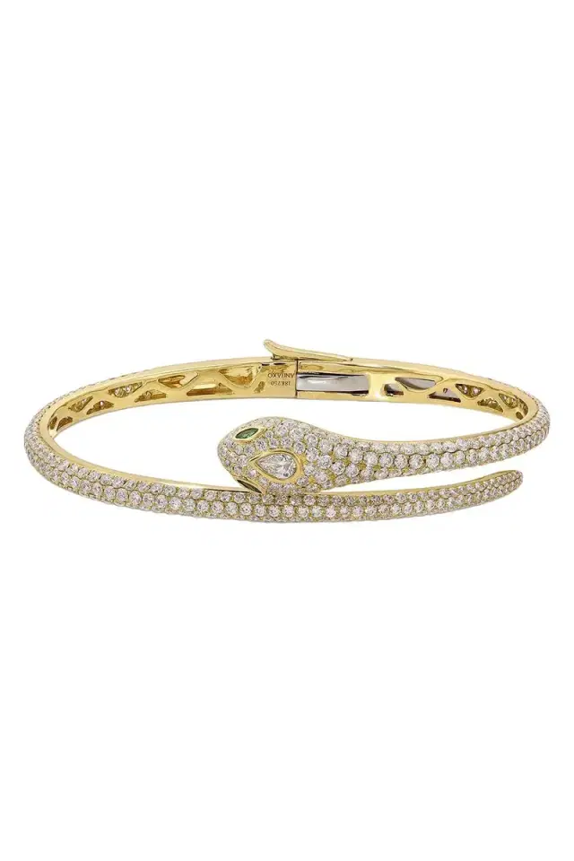 Anita Ko Diamond Snake Coil Bracelet