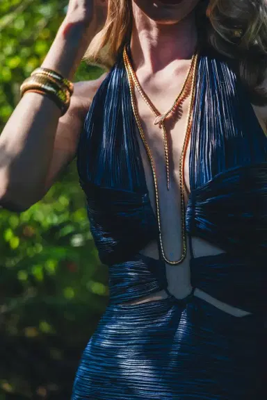 SIDNEY GARBER Diamond Snake Lariat Wrap Necklace | Thumbnail 2 SIDNEY GARBER Diamond Snake Lariat Wrap Necklace | Thumbnail 2