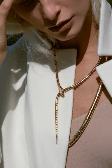 SIDNEY GARBER Diamond Snake Lariat Wrap Necklace | Thumbnail 3 SIDNEY GARBER Diamond Snake Lariat Wrap Necklace | Thumbnail 3