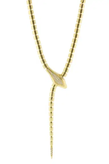 SIDNEY GARBER Diamond Snake Lariat Wrap Necklace | Thumbnail 1 SIDNEY GARBER Diamond Snake Lariat Wrap Necklace | Thumbnail 1