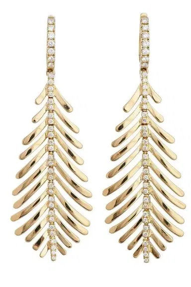 SIDNEY GARBER Diamond Spine Plume Earrings | Thumbnail 1