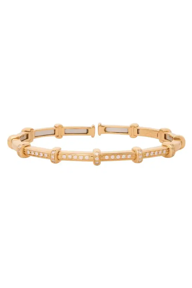 SIDNEY GARBER Diamond Spring Bracelet - Yellow Gold