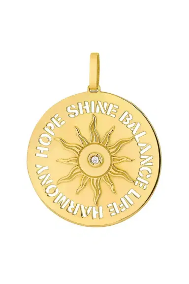 CAROL KAUFFMANN Diamond Sun Pendant | Thumbnail 1
