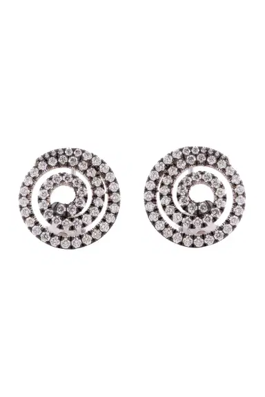 Sylva & Cie Diamond Swirl Earrings | Thumbnail 1