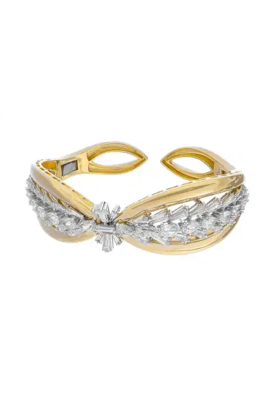 YEPREM Diamond Taper Cut Statement Bracelet | Thumbnail 5 YEPREM Diamond Taper Cut Statement Bracelet | Thumbnail 5