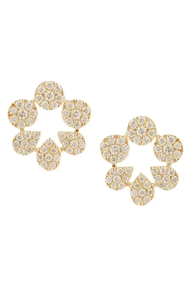 DANA REBECCA DESIGNS Diamond Taylor Beth Cutout Stud Earrings