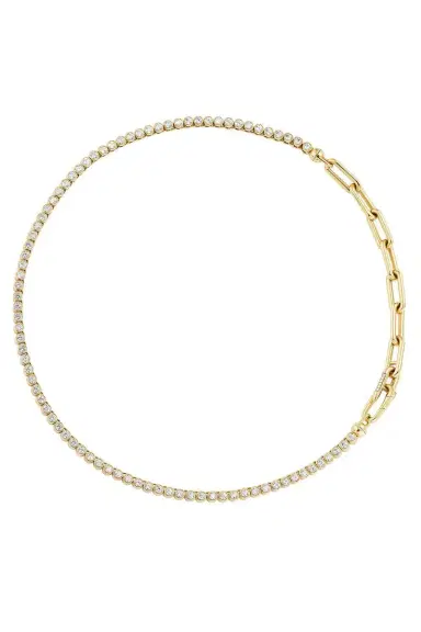 Uniform Object Diamond Tennis Necklace | Thumbnail 7