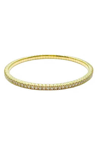 ANDREOLI Diamond Tennis Stretch Bracelet | Thumbnail 1