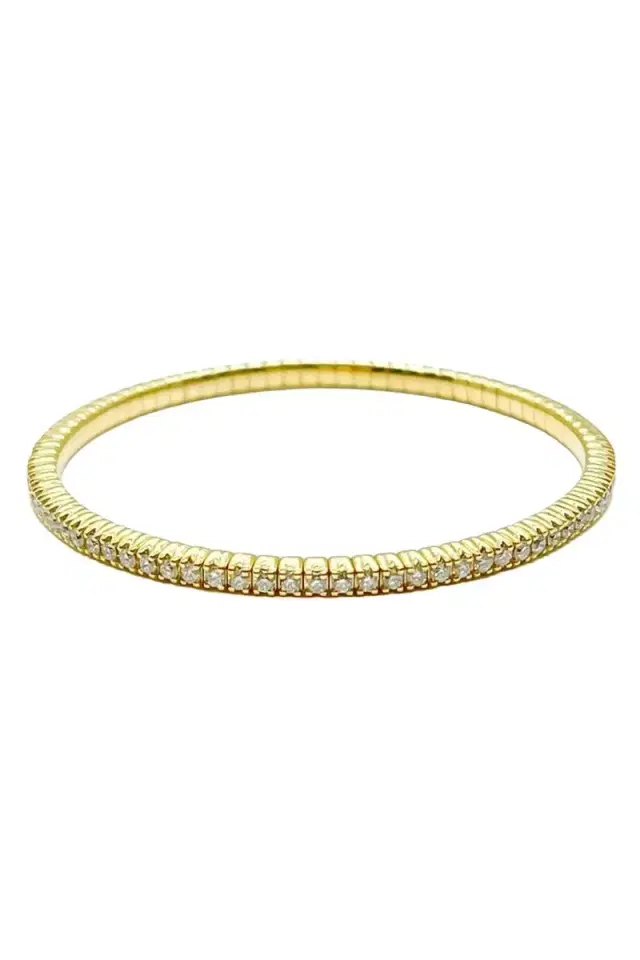 ANDREOLI Diamond Tennis Stretch Bracelet