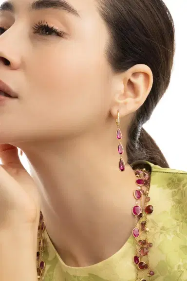 MARCO BICEGO Diamond Tourmaline Unico Earrings | Thumbnail 4