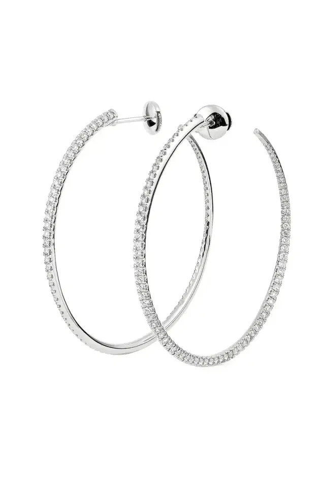 Engelbert 1920 Diamond Twisted Earrings - 45Mm