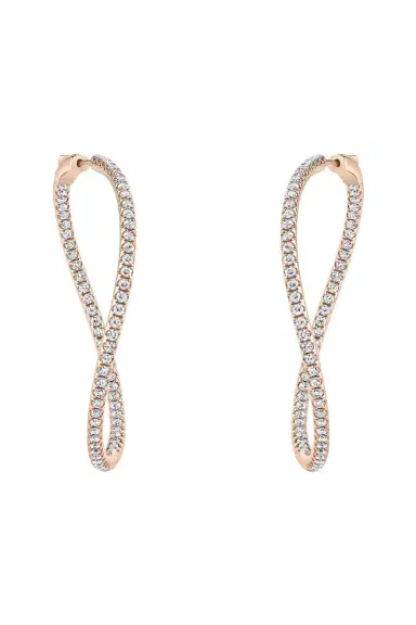 Anita Ko Diamond Twisted Hoop Earrings | Thumbnail 1