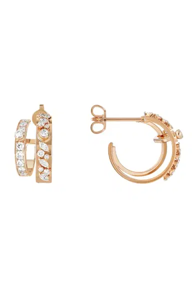 NOUVEL HERITAGE Diamond Under The Stars Mood Hoop Earrings | Thumbnail 3 NOUVEL HERITAGE Diamond Under The Stars Mood Hoop Earrings | Thumbnail 3
