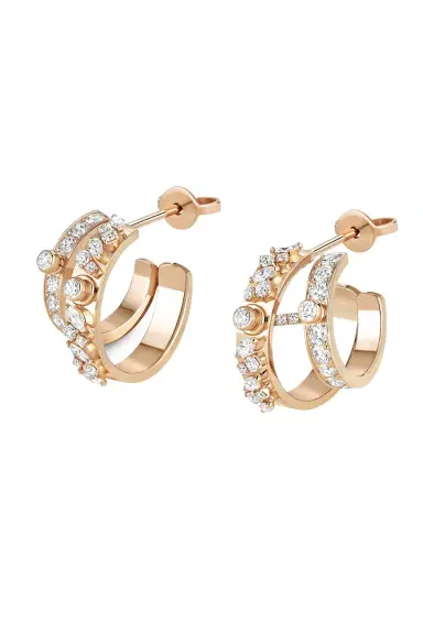 NOUVEL HERITAGE Diamond Under The Stars Mood Hoop Earrings | Thumbnail 1 NOUVEL HERITAGE Diamond Under The Stars Mood Hoop Earrings | Thumbnail 1