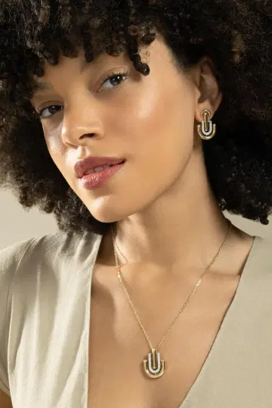 DAVID WEBB Diamond Unity Earrings | Thumbnail 4