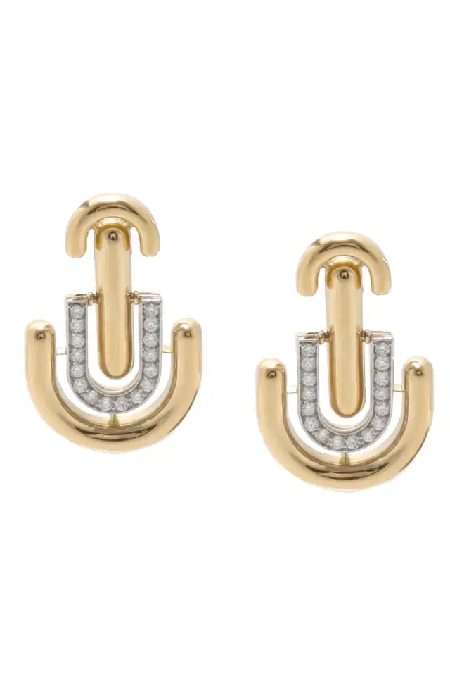 DAVID WEBB Diamond Unity Earrings