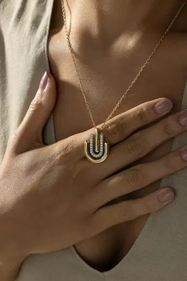 DAVID WEBB Diamond Unity Necklace | Thumbnail 3