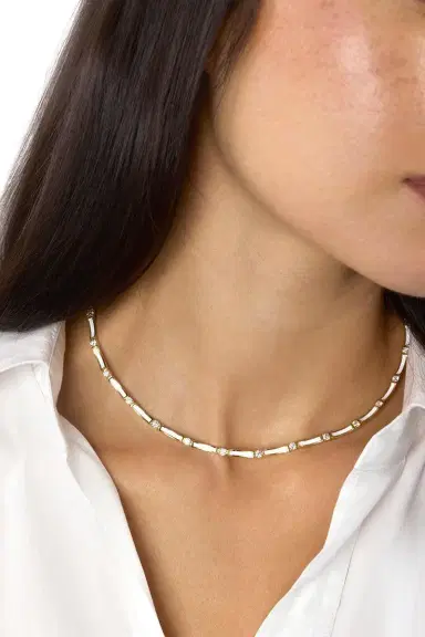 Melissa Kaye Diamond White Honey Linked Necklace | Thumbnail 2 Melissa Kaye Diamond White Honey Linked Necklace | Thumbnail 2