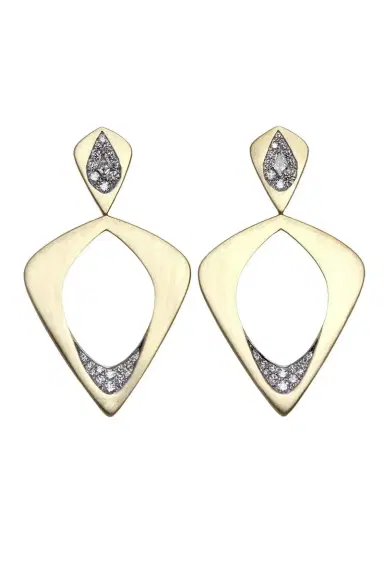ARUNASHI Diamond Wicker Single Layer Earrings | Thumbnail 1 ARUNASHI Diamond Wicker Single Layer Earrings | Thumbnail 1