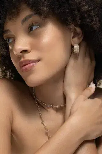 Coomi Diamond Wide Huggie Earring | Thumbnail 2 Coomi Diamond Wide Huggie Earring | Thumbnail 2